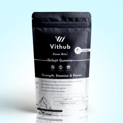 Shilajit Gummies For Strength, Stamina and Vitality  | 30 Days Pack | With Shilajit, Ashwagandha, Black Musli and Gokshura |  2.5x Absorption | Tangy Tamarind Flavour | Sugar-Free | One A Day| No heavy metals | Third Party Tested |NABL Certified